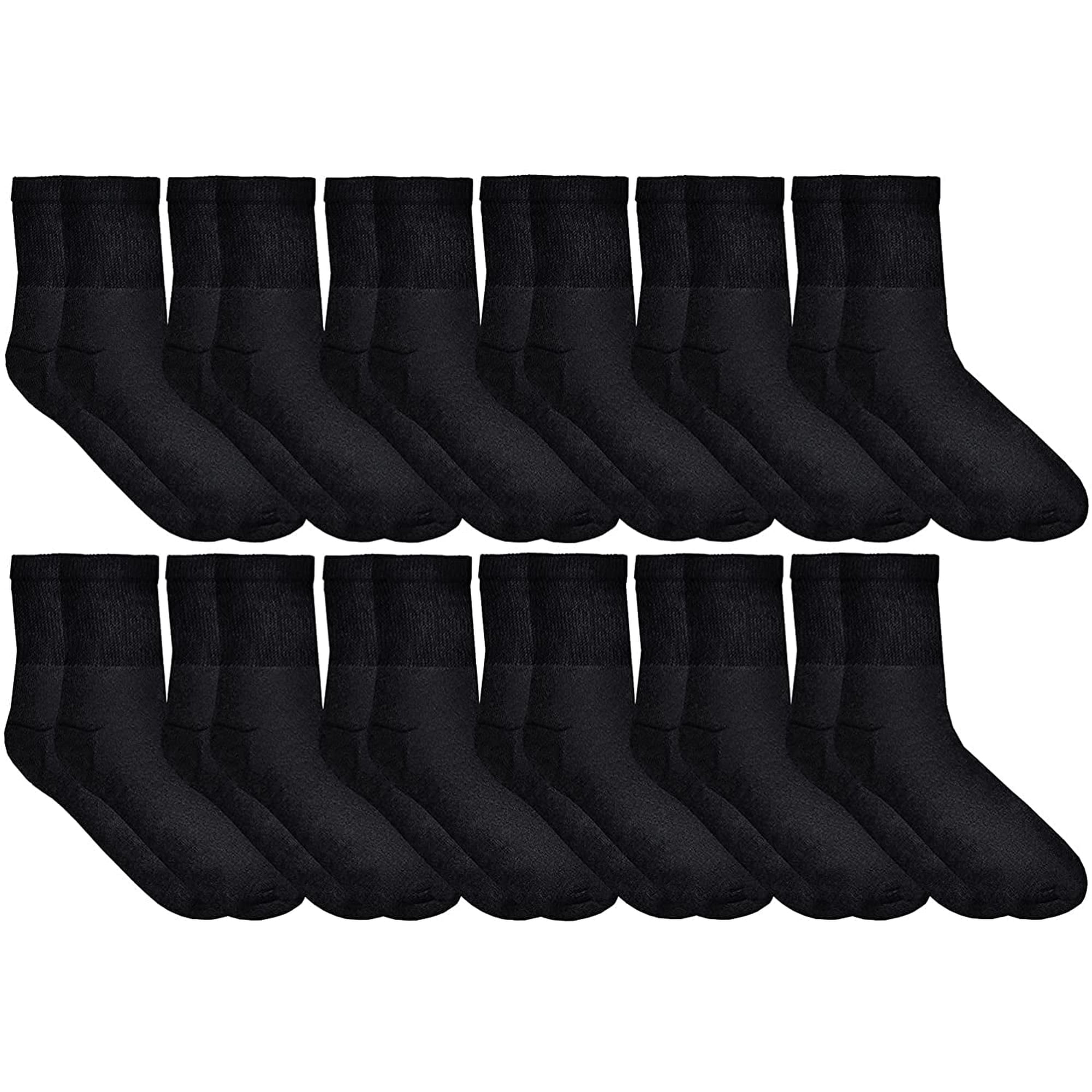 Yacht & Smith Women's Diabetic Neuropathy Edema Socks, Cotton Crew, Ankle, Medical Sock, Size 9-11