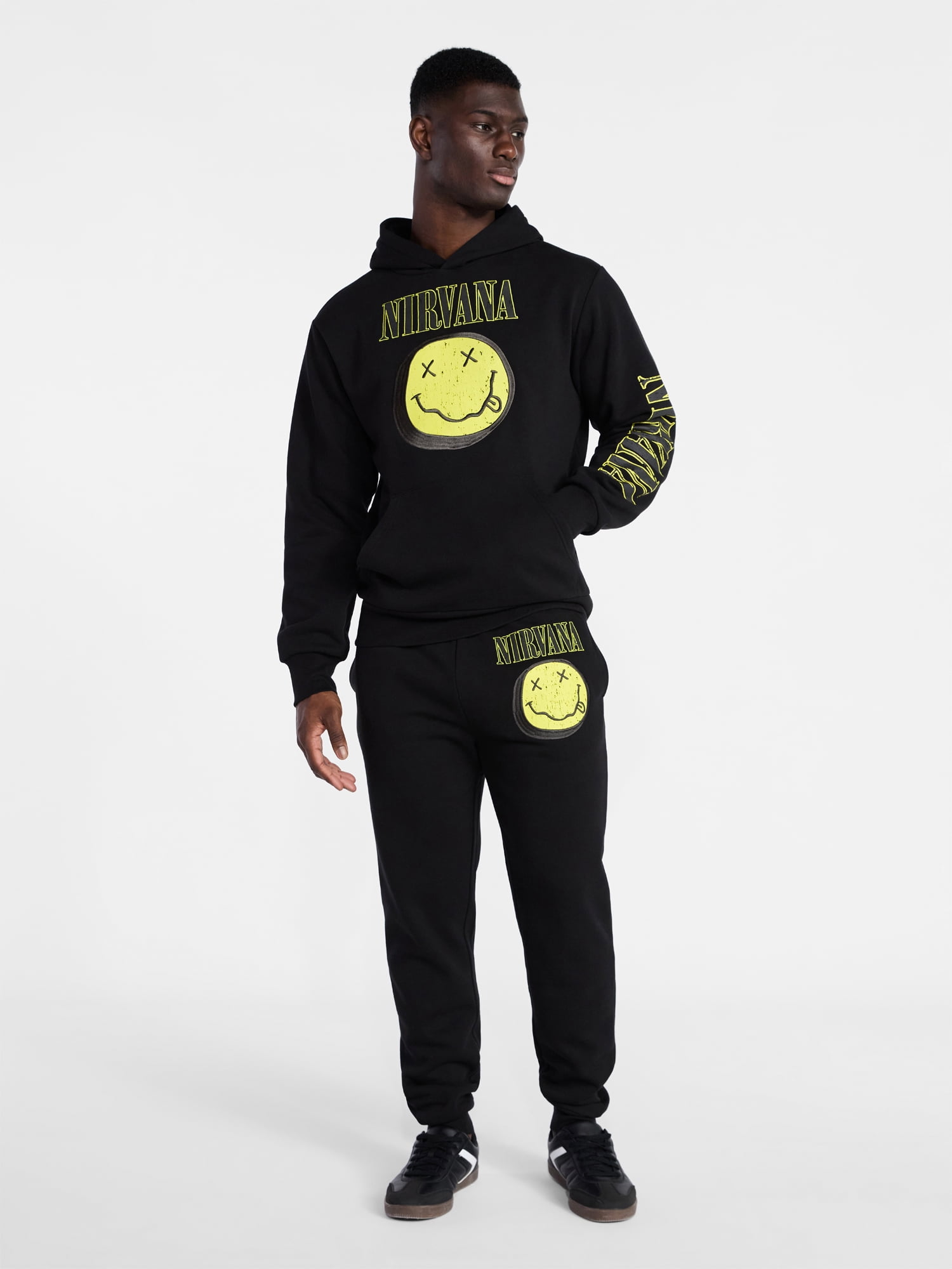 Men's Nirvana Smile Hoodie, Sizes S-5XL