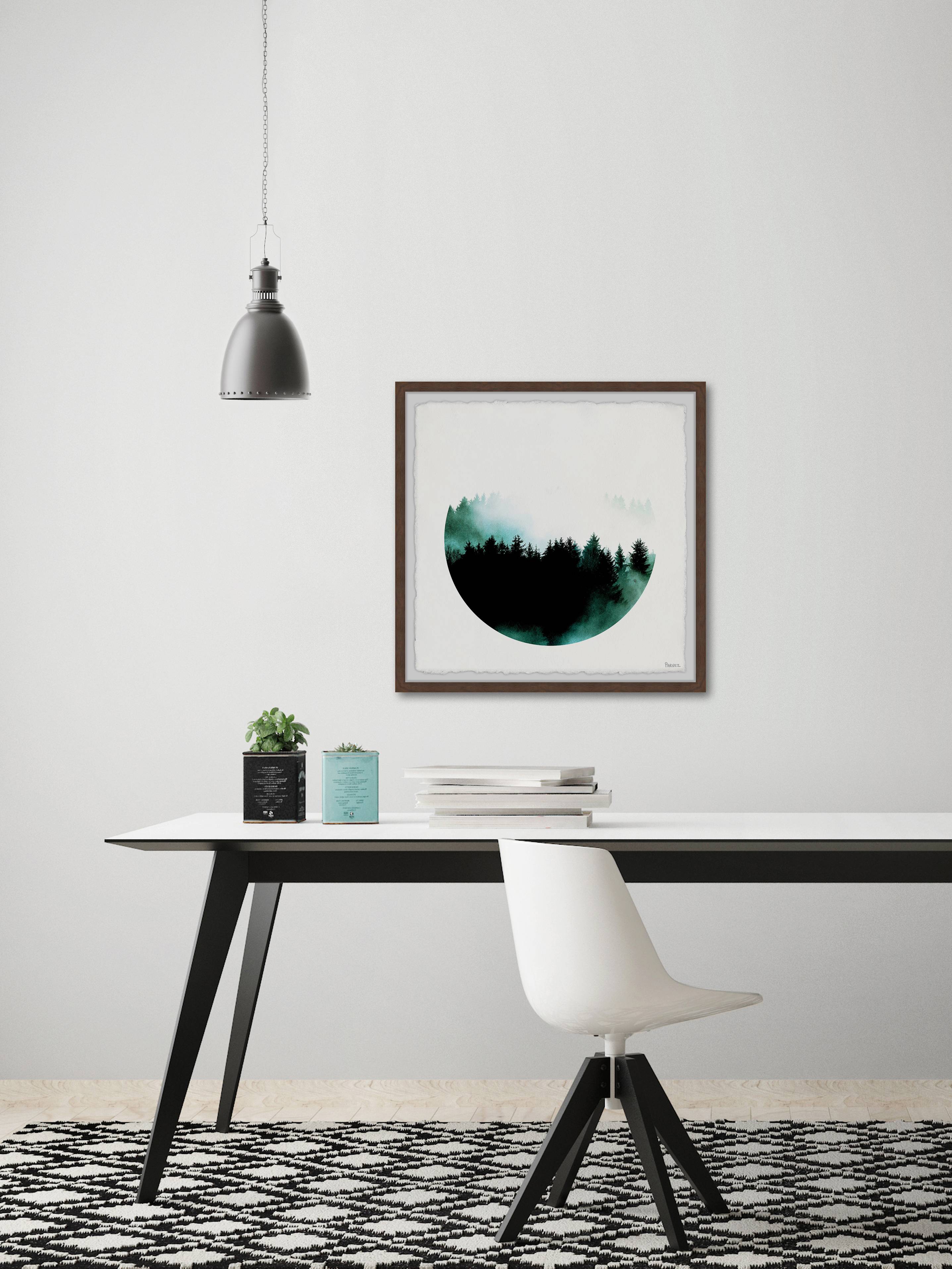 Parvez Taj "Jaded Forest" Framed Painting Print