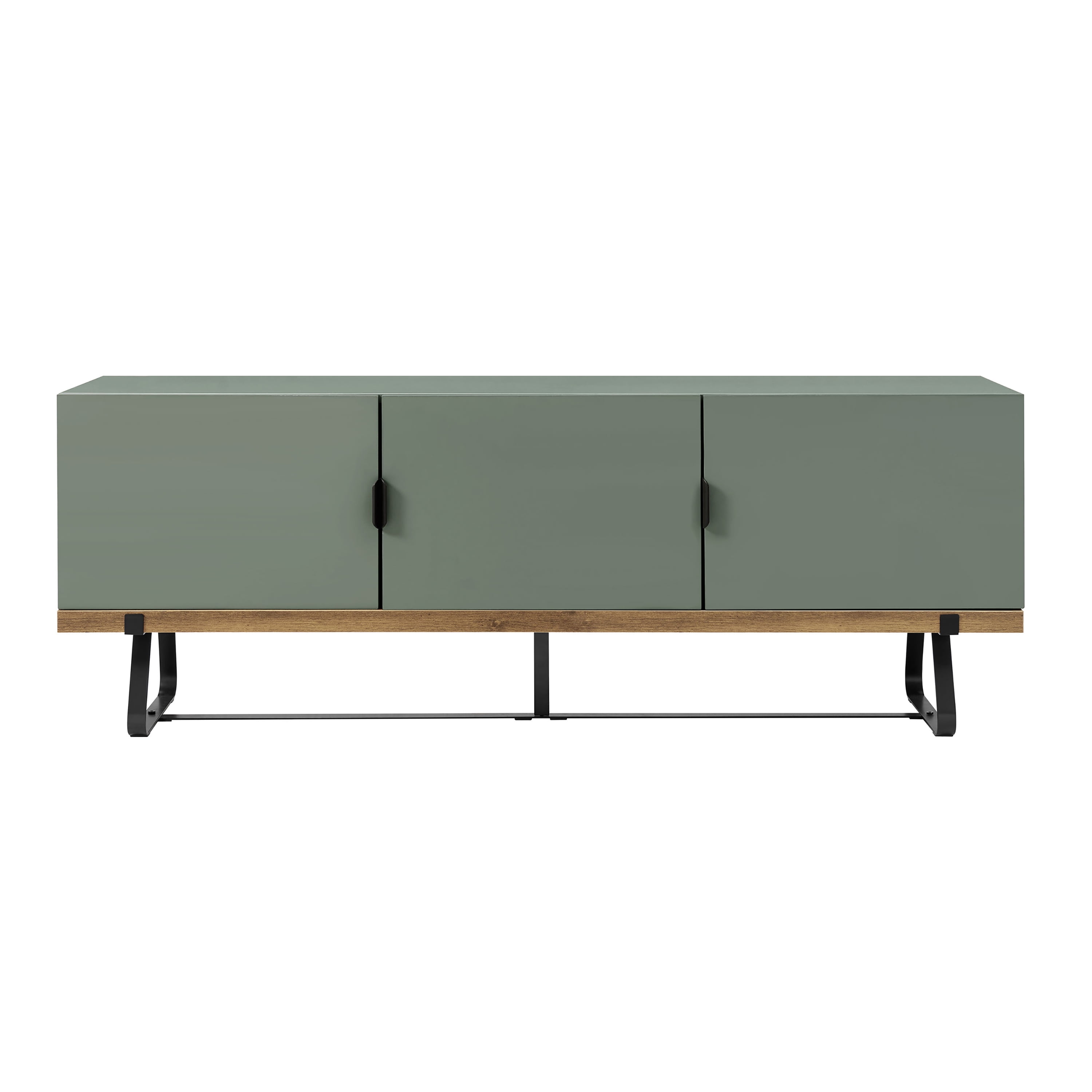 Furniture of America Kono Contemporary Television Stand for TV's up to 65", Sage Green