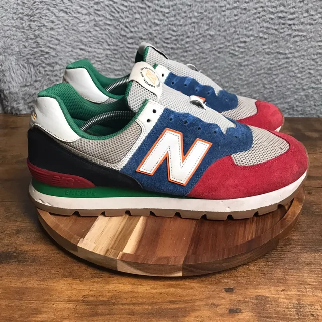 New Balance 574 Rugged Sneakers Mens 14D Multicolor Suede Running Casual Shoes