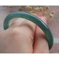 thumbnail image 5 of Certified Icy Green Burma 100% Natural A JADE Jadeite Circle Bangle Bracelet 59 mm 675153 TN, 5 of 8