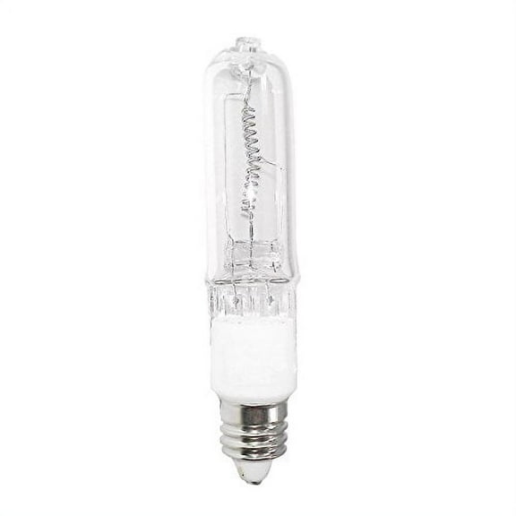 JD 75W E11 Halogen Lamp T4 Clear 75 Watts Mini-Candelabra Base 130V (50/pack)