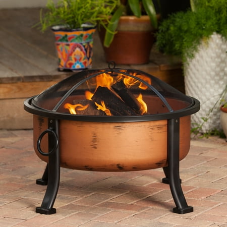 Fire Sense - Lumina Wood Burning Fire Pit - Copper