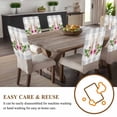 thumbnail image 4 of Easter Bunny Chair Covers Set of 8 Rabbit Ears Chair Back Covers Stretch Removable Washable Slipcovers Protector for Dining Room Kitchen Party Decor, 4 of 5