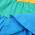 thumbnail image 6 of HILEELANG Girls Cotton Color Block Dress – 100% Soft Cotton Summer Sundress with Ruffle Sleeves, Multi-Color, Sizes 2T-12, 6 of 8