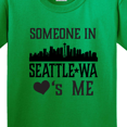 thumbnail image 4 of Inktastic Seattle Washington Someone Loves Me Skyline Youth T-Shirt, 4 of 5
