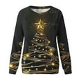 thumbnail image 4 of WXLWZYWL Womens Ugly Christmas Sweater Funny Sweatshirts Holiday 3D Print Trendy Cute Long Sleeve Pullover 2024 Loose Christmas Sweaters Pullover, 4 of 4