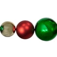 thumbnail image 5 of Northlight 6' Red, Gold and Green Shiny and Matte Shatterproof Ball Christmas Swag, 5 of 5