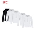 thumbnail image 2 of GigrtiJin 5pc Men's Hooded Sweatshirts Pullover Long Sleeves Casual Hoodies Solid Color Sweatshirt with Pocket, 2 of 8