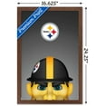 thumbnail image 3 of NFL Pittsburgh Steelers - S. Preston Mascot Steely McBeam 20 Wall Poster, 14.725" x 22.375", Framed, 3 of 3