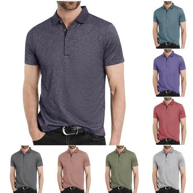 Sentmoon Chemise pour Homme à Boutons, Manches Courtes, Coupe Ample et Décontractée, Col Rabattu, Vêtements pour Hommes Tendance 2025, Couleur Unie, Chemises pour Hommes, Mode pour la Course Ou le Jogging, TTG