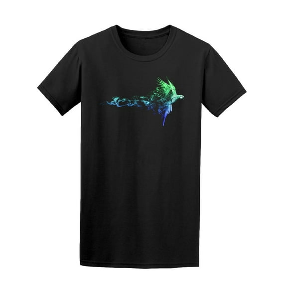 Flying Macaw Parrot Smoke Tee Men's -Image by Shutterstock
