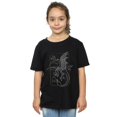 thumbnail image 2 of Harry Potter Girls Dragon Line Art Cotton T-Shirt, 2 of 5