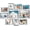 Silver, variant on Set of 10 Picture Frames with Shatter-Resistant Glass - Gallery Wall Frame Set with Two 8x10, Four 5x7 and Four 4x6 Frames - Signature Collection - Silver