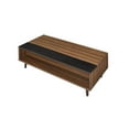 thumbnail image 6 of ACME Avala Rectangular Wooden Coffee Table with Lift Top in Walnut and Black, 6 of 6