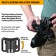 thumbnail image 2 of Funda para cámara Spider Holster BlackWidow con cierre automático, 2 of 9