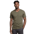 thumbnail image 3 of Access Men's Heavyweight Short Sleeve Cotton V-Neck T-Shirt (Pack of 3) (Olive, Small) AT37, 3 of 9