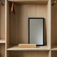 thumbnail image 4 of SOPOTUTU Wooden Mirror Bracket Modern Wood Display Support Base 1Set, 4 of 6