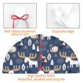 thumbnail image 4 of Sikiie Forest Elk 30-48 inches {designName} Print Christmas Tree Skirt Snowman Xmas Tree Skirt with Edge Christmas Decorations for Holiday Party30", 4 of 7