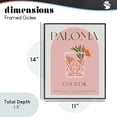 thumbnail image 3 of Stylish Retro Paloma Black Framed Giclee Art, design by Lil' Rue, 3 of 9