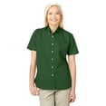thumbnail image 1 of BlueGeneration Ladies Short Sleeve 100% Cotton Twill - Hunter Small Solid, 1 of 1