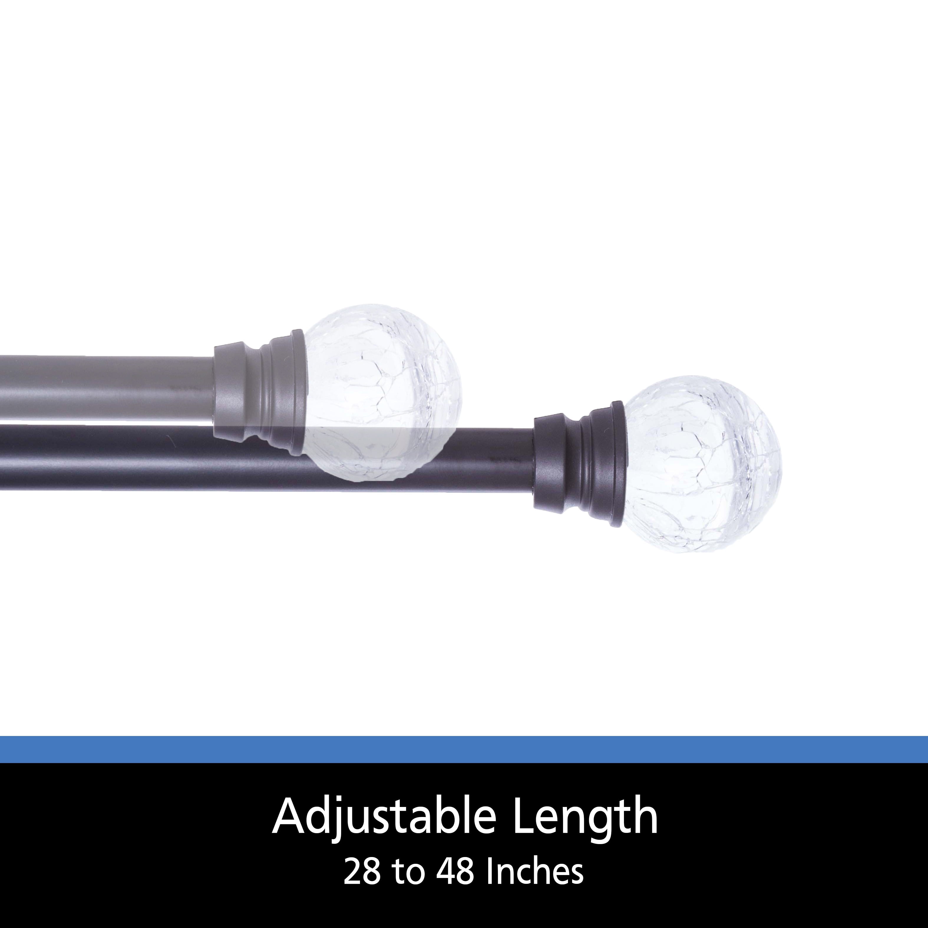 Mainstays 28 48 Modern Le Adjule Pee Cafe Curtain Rod Mainstays 28 48 Modern Le