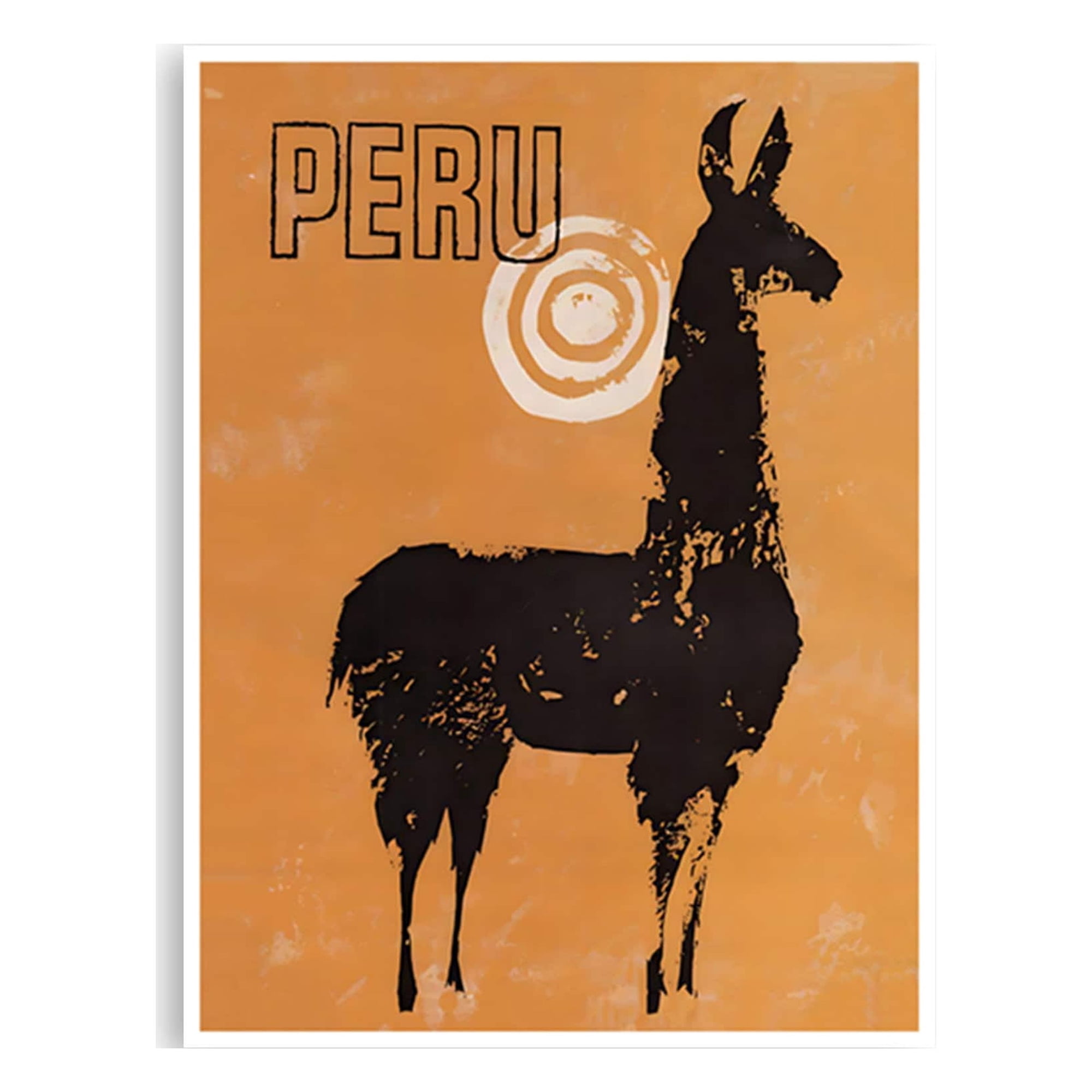 Vintage Peru Art Peruvian Print Travel Posterxr4440 Vintage Style Wall Decor , Poster Print Only