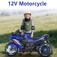 thumbnail image 2 of HNH 12V Ride On Motorcycle with 3 Wheel, Electric Motorbike for Kids, LED Tire and Bluetooth Music, Ride On Car for Gifts, 2 of 10