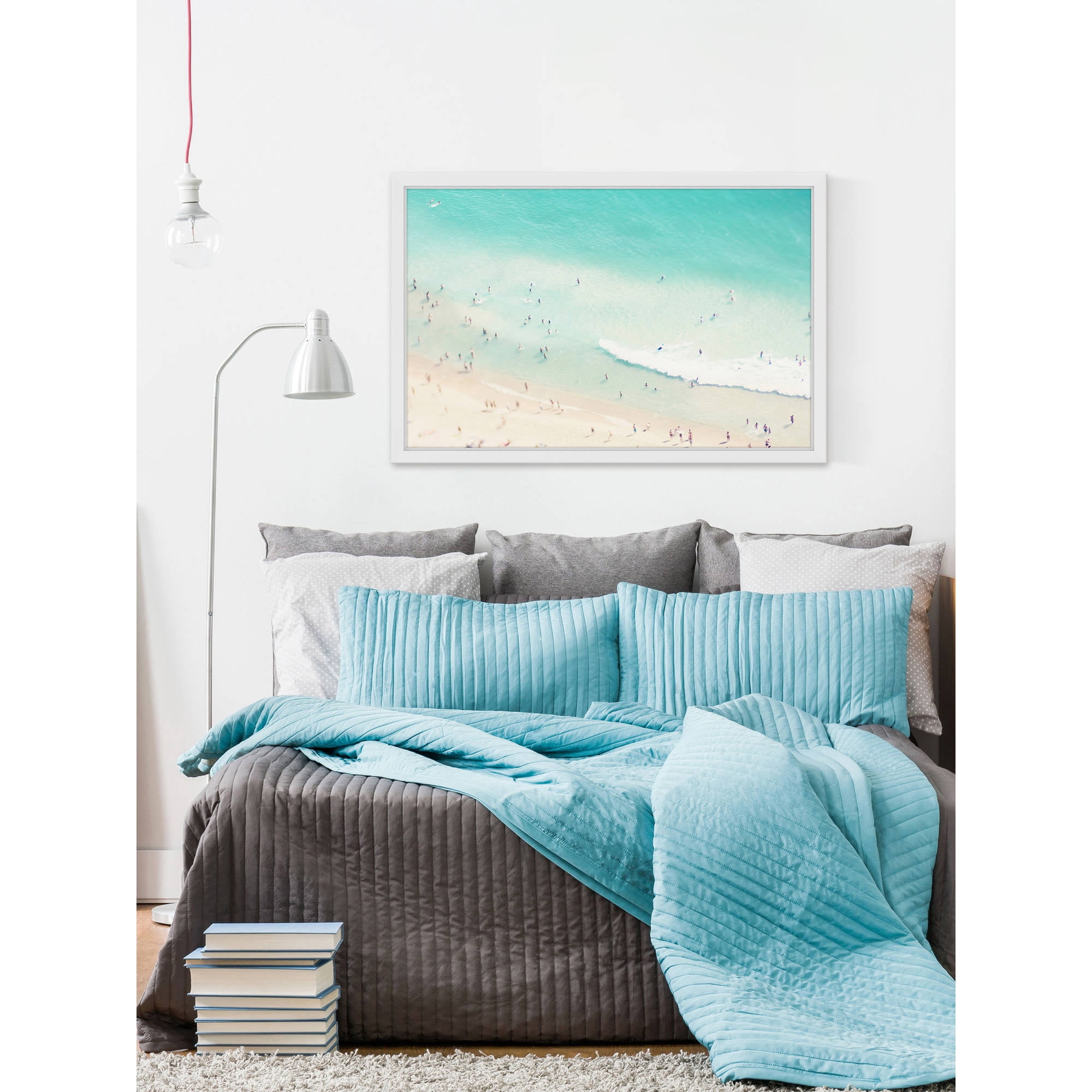 Marmont Hill "Playing in the Surf" by Ingrid Beddoes Framed Painting Print