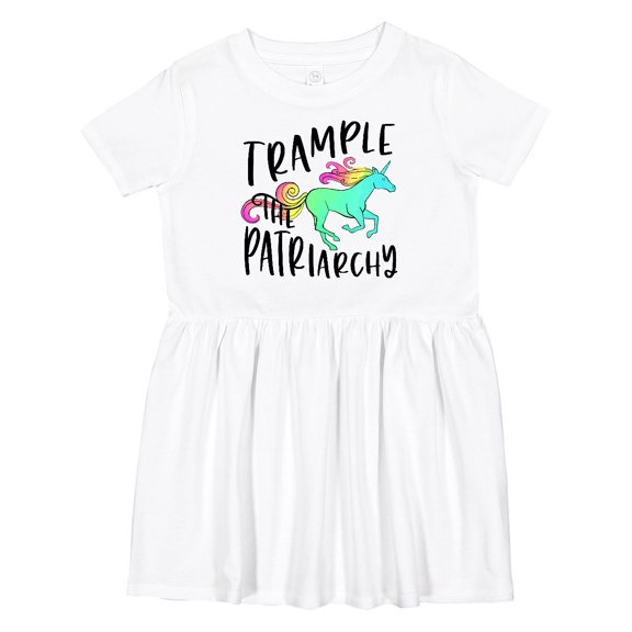 Inktastic Women's Rights Trample the Patriarchy Girls Toddler Dress