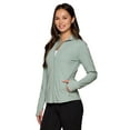 thumbnail image 3 of RBX Active Women's Mock Neck Lightweight Yoga Running Jacket With Zipper Pockets, 3 of 5