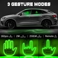 thumbnail image 4 of Gesture Control Green LED Light Strip - Remote Car Window Marker Light for Cars Trucks, 4 of 10