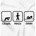 thumbnail image 2 of Crawl Walk Swim Athletic Toddler Boy Girl T Shirt Infant Toddler Brisco Brands 4T, 2 of 6