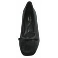thumbnail image 4 of TOP MODA Women Block Heel Pumps Classic Square Toe Dress Shoes Bow ELBA-88 Black Velvet Suede 7, 4 of 6
