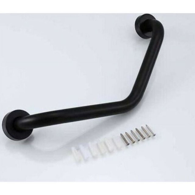 Pasamanos de seguridad de acero inoxidable, fácil instalación con herrajes, uso multipropósito para duchas, baños y escaleras, fuerza máxima de 500 libras, material de latón, opción de regalo