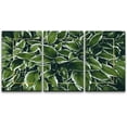 thumbnail image 3 of PixonSign Canvas Print Wall Art Set White and Green Jungle Leaves Botanical Wilderness Photography Modern Art Contemporary Portrait Colorful Multicolor for Living Room, Bedroom, Office - 16"x24"x3, 3 of 5