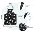 thumbnail image 7 of Halloween Ghost Bat Star Pattern Kids Aprons for Girls and Boys,Adjustable Neck Strap Toddler Aprons for Kids Cooking Baking,23.6"x19", 7 of 7