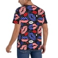 thumbnail image 2 of KLL American With Lips for Men's Baseball Shirts,Short Sleeve Casual Shirts Button Down Shirt for Men Beach Summer Wedding Shirt-3X-Large, 2 of 7