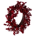 thumbnail image 2 of Vickerman 24" Artificial Red Outdoor Weather Resistant Berry Christmas Wreath, Unlit, 2 of 6