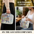 thumbnail image 4 of ZUXONGSY Daisy Dragonfly Print Bible Cover Case for Women Quilted Bible Protector Portable ChuZU Bag with Pen Holder Handbag for Work, 4 of 7