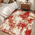 thumbnail image 5 of Red Area Rugs 3x5 ft Modern Abstract Gradient Red Geometric Texture Washable Rug Non Slip Indoor Carpet Absorbent Floor Mat for Living Room Bedroom Dining Room, 5 of 9