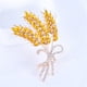 thumbnail image 3 of Joyería Atmósfera Oreja de Trigo Joyería Casual Suéter Broche Citrino Señoras Moda para Mujer Accesorios de Oro Regalos Accesorios Broche, 3 of 7