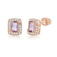 thumbnail image 1 of Fiudx Pendientes de Circonita Multicolor, Rectángulo de Platino Cristalino, Diseño Ligero, Cierre Elegante, Caja de Regalo Incluida, Joyería para Mujer, Regalo de San Valentín., 1 of 6
