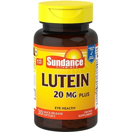 Sundance Vitamins Lutein 20 mg Plus, 30 ea (Pack of 2)