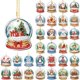 thumbnail image 1 of Kit de Llaveros de Arte con Diamantes WILLBOND Navidad 30 Piezas 5D DIY, 1 of 6