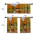 thumbnail image 4 of LALILO Kitchen Curtains and Valances Set of 3 36" Colorful Window Treatment Tiers for Window Decor, 4 of 5