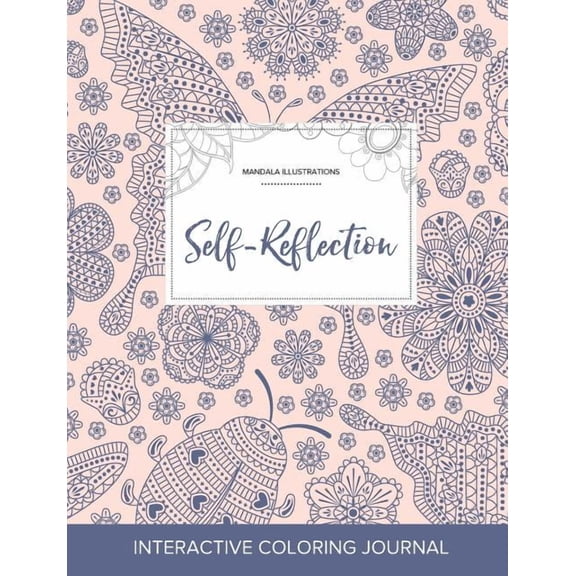 Adult Coloring Journal: Self-Reflection (Mandala Illustrations, Ladybug) (Paperback)