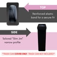 thumbnail image 3 of YOUR CHAIR COVERS - 23 Gallon Spandex Slim Jim Narrow Trash Can Cover - Black (Cover ONLY, Trash CAN NOT Included), 3 of 6