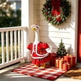 thumbnail image 5 of AZXY Christmas Porch Goose Outfit, 23‑Inch Goose Clothes Dress Set, Goose Clothing & Goose Cloth for Cement Plastic Lawn Goose Sculpture Statue, Xmas Outdoor Decor for Front Porch Yard Party Garden, 5 of 8